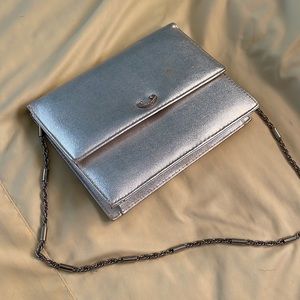 Vintage dress purse-Silver